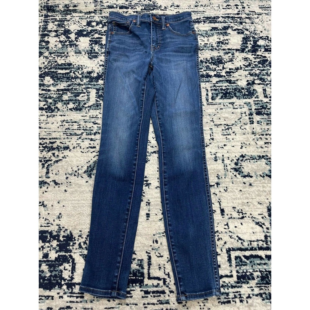 Madewell High Rise Skinny Jeans Strechy Jeggings Comfy Casual Blue Size 25